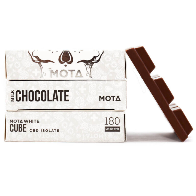 Mota White CBD Milk Chocolate Cube