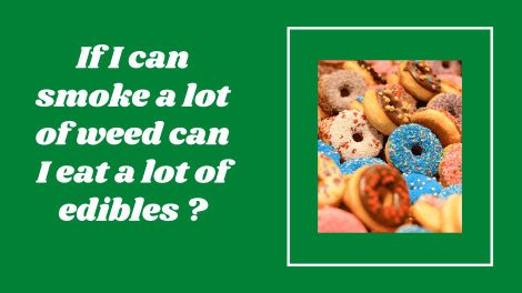 If I can smoke a lot of weed can I eat a lot of edibles? 5 If I can smoke a lot of weed can I eat a lot of edibles?