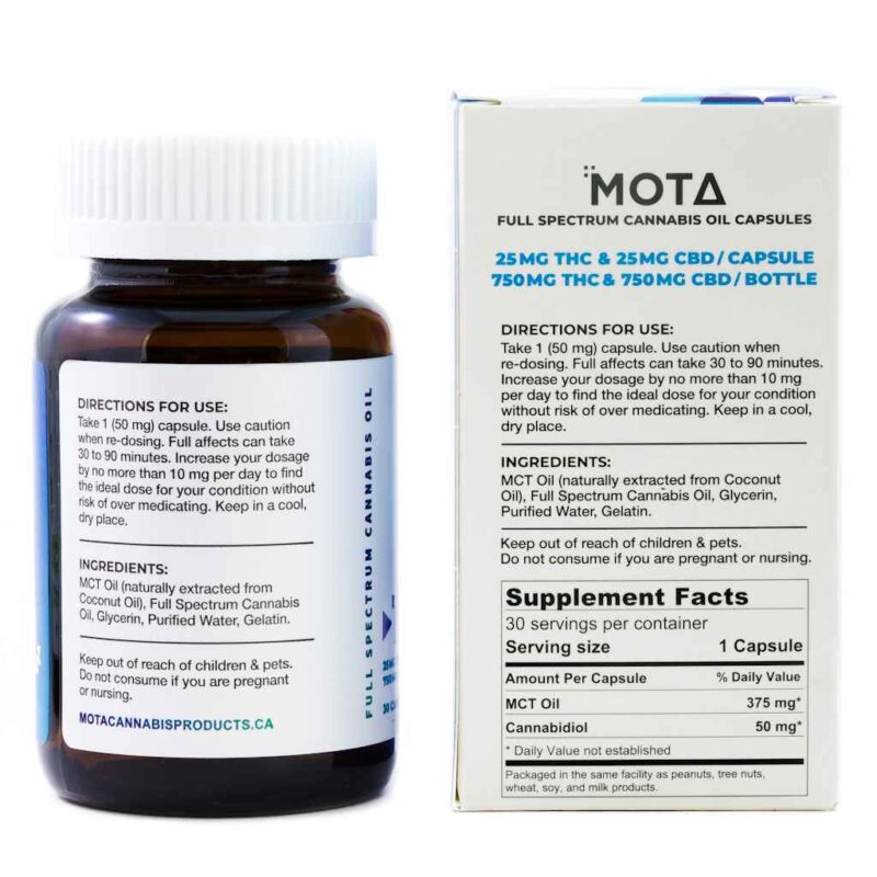 Mota 1:1 Capsules (THC/CBD) - Image 2