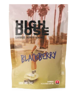 Buy Weed Online Sidney, BC 1 High Dose – Blackberry THC Gummies 1500mg