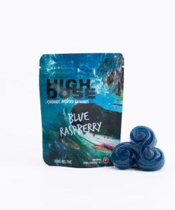 Buy Weed Online New Tecumseth, Ontario 1 High Dose – Blue Raspberry THC Gummies 1000mg