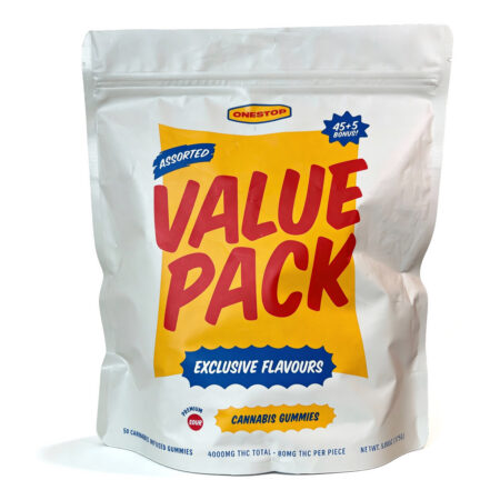 OneStop Assorted Gummies Value Pack – 4000mg